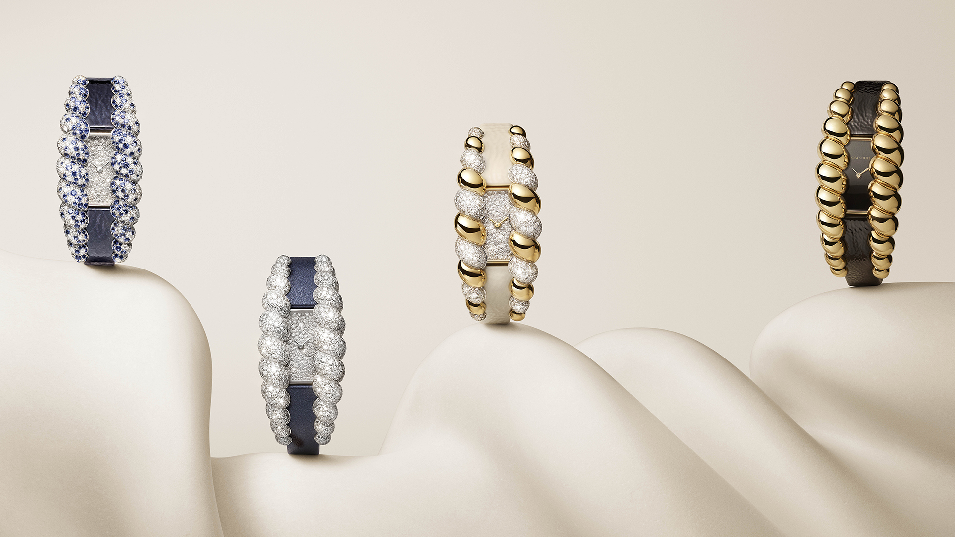 卡地亞 2025 年度新作 - Tressage 腕錶。