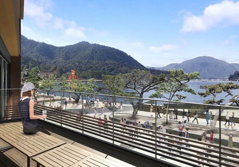搭船到星巴克！飽覽日本海上鳥居美景