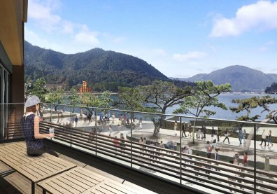 搭船到星巴克！飽覽日本海上鳥居美景