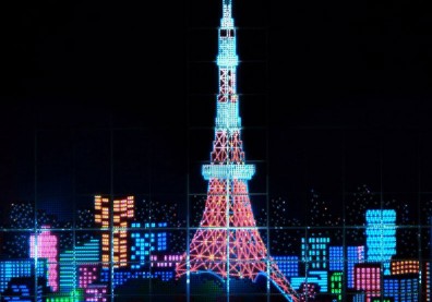 用3.7萬支原子筆+LED建東京鐵塔！Muji送巴黎的聖誕禮