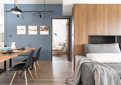 優雅簡約木系宅 兩人一犬小宅生活—台中Jade的家