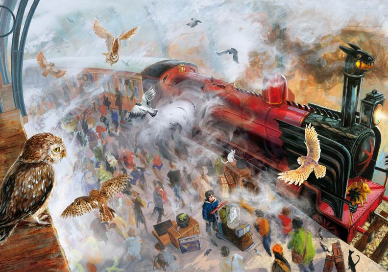 霍格華茲特快車！是他畫出了哈利波特封面