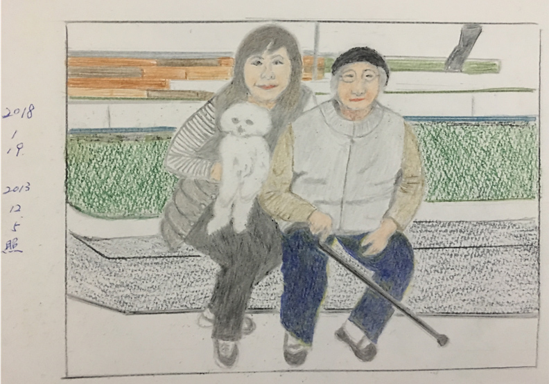 劉克襄臉書曬老媽 母親十歲以後的第一次畫畫..._img_4