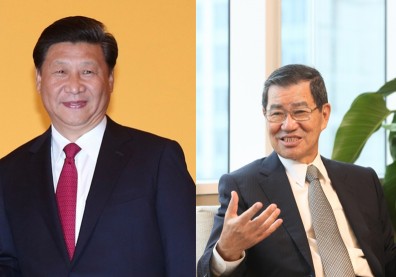 微笑老蕭、習近平心有靈犀一點通