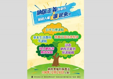 保障賦稅人權，「納稅權利保護法」106.12.28上路!