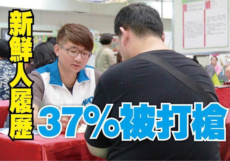 就業博覽會上，廠商會當場對求職者初步面試，了解彼此需求。