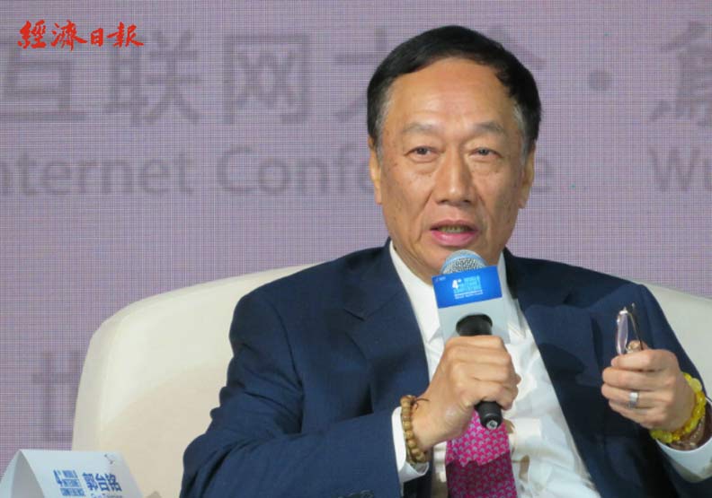 郭台銘接受媒體專訪中指出，接班人一直有在思考，很可能是被自己罵最兇的那個人。圖片由經濟日報提供