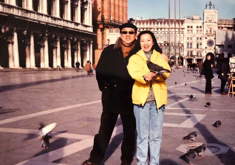 馬維欣26歲時,與馬志玲在國外旅遊。馬維欣提供