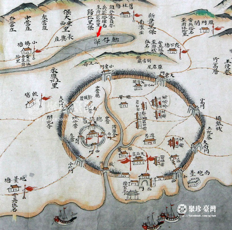 一張清朝時期古地圖告訴你 為何雨炸台南容易淹水_img_1