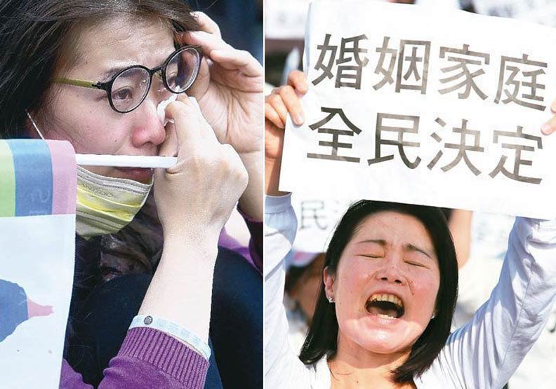 挺同婚（左圖）、反同婚（右圖）兩陣營公投案齊發。