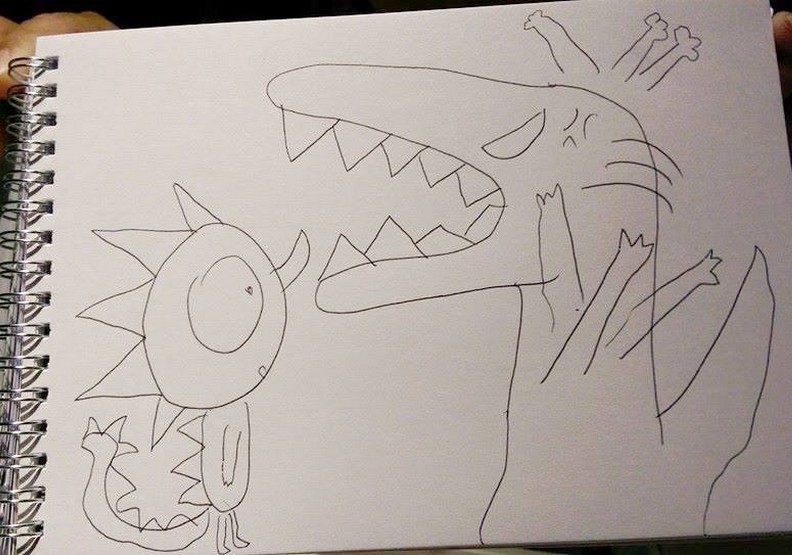 「我會像恐龍一樣勇敢!」她才10歲,溫暖貼圖感動無數人_img_4