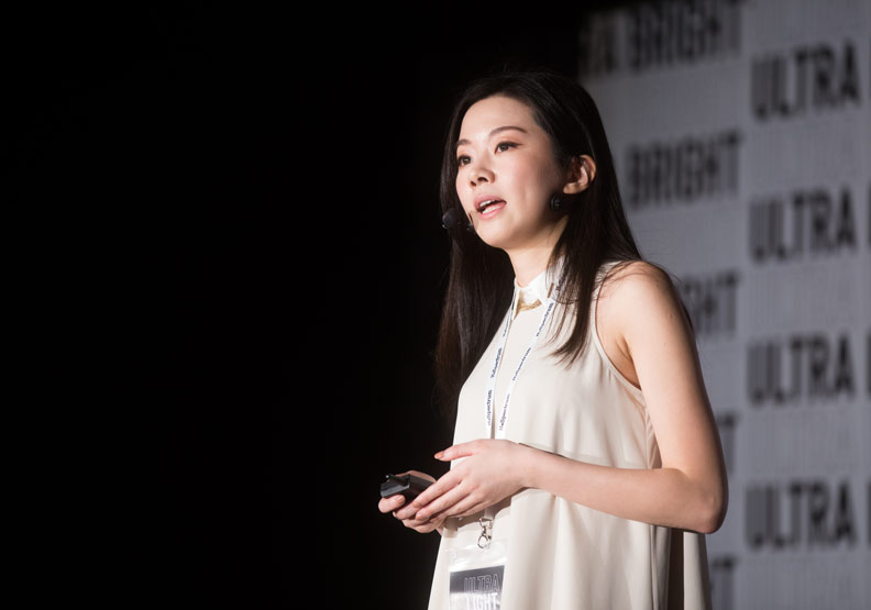 游文霖在《TRANS 2018國際生醫新創論壇》演講。圖片由永齡健康基金會提供