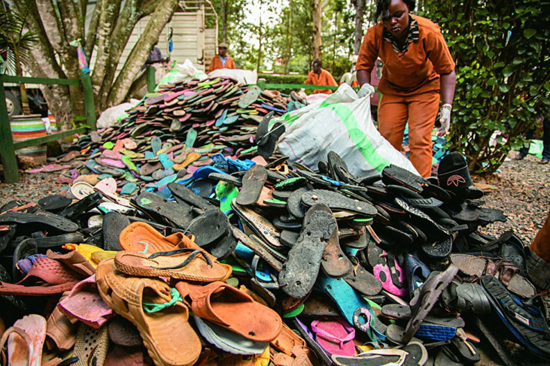 肯亞廢棄夾腳拖大翻轉,成為最時尚的減塑行動_img_1