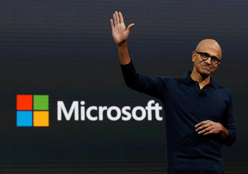 圖／微軟（Microsoft）執行長薩蒂亞．納德拉（Satya Nadella）。達志影像