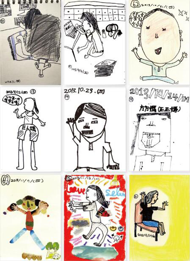 記得媽媽的每一個樣子！雙胞胎送給媽媽的100幅畫_img_1