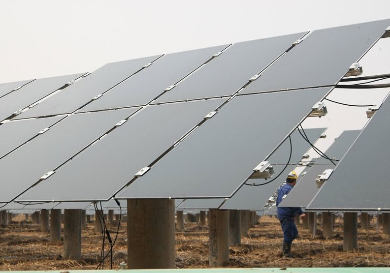 太陽能電廠，僅為情境配圖。遠見蘇義傑攝影