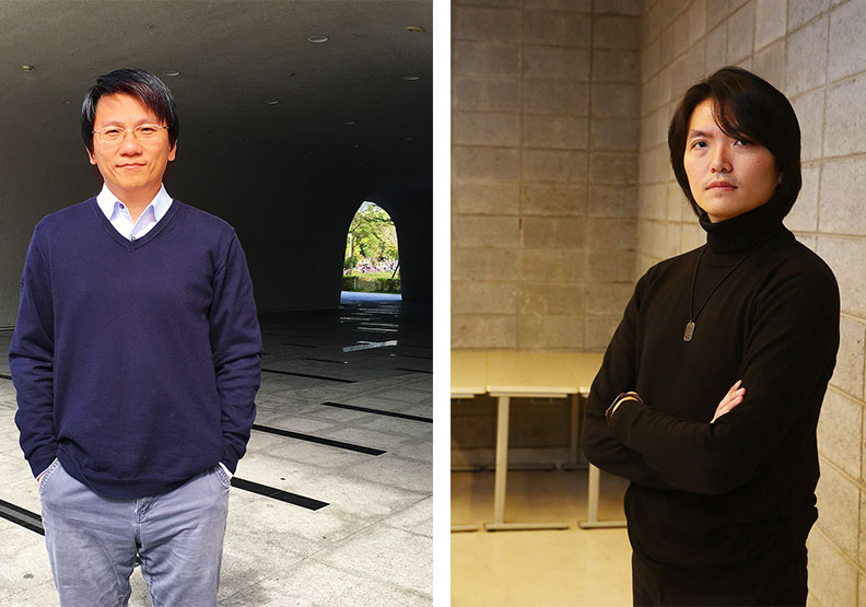 左起為陳林蔚、楊東樵。左圖由陳林蔚提供。