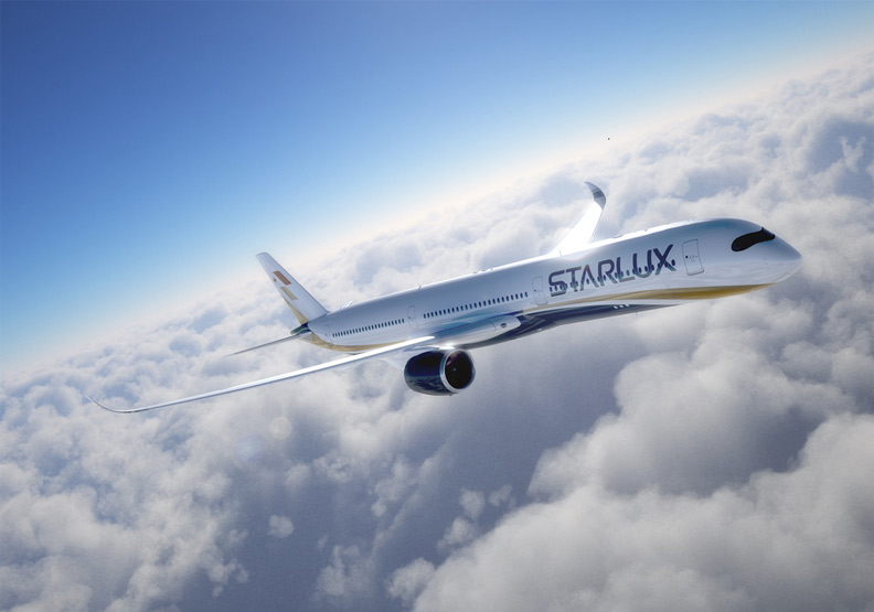 星宇航空預計購進的空中巴士A350-1000廣體客機。星宇航空提供