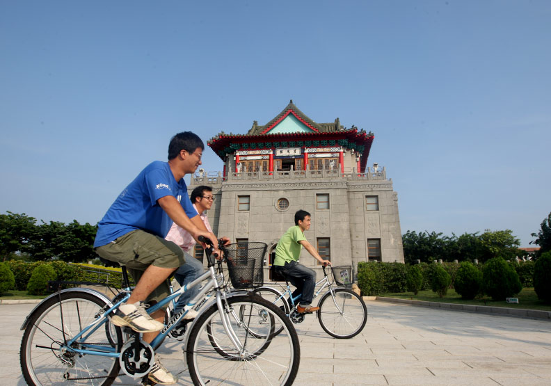 本次金門縣拿下治安第二名；圖為知名地標莒光樓。