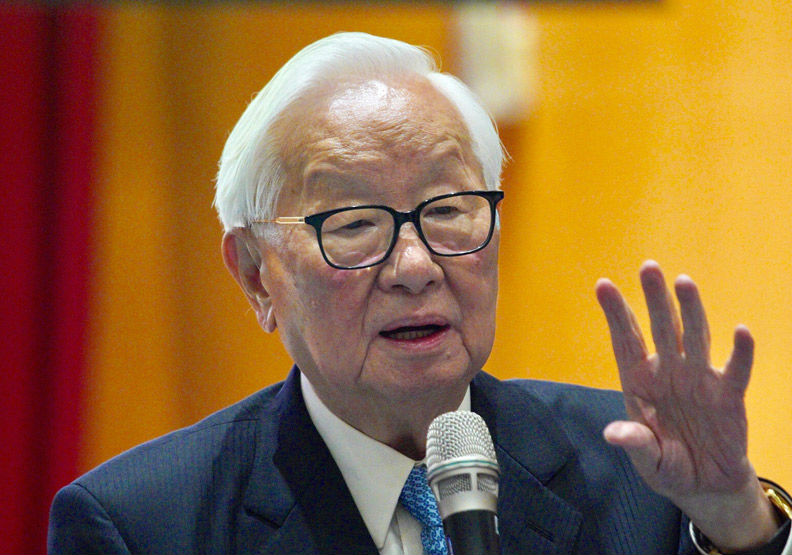 台積電創辦人張忠謀。賴永祥攝