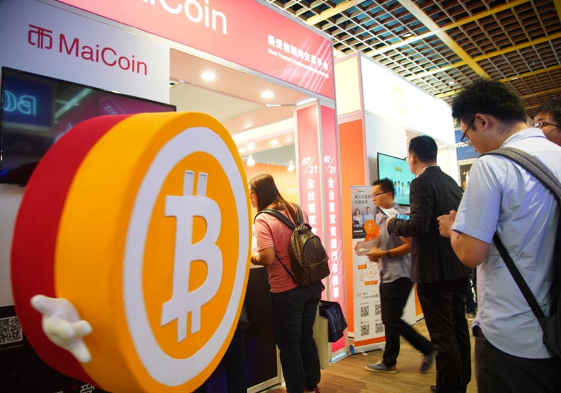 比特幣交易在台灣愈來愈火熱。賴永祥攝