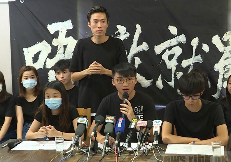 「籌備平台」表示，是以協助學生的身分籌備罷課，不會凌駕學生意志。香港電台網站
