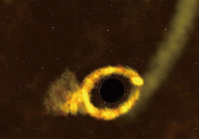 10萬年難得一見天文奇觀！NASA公布黑洞撕碎恆星罕見畫面