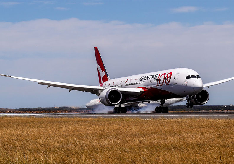 圖／澳洲航空於15日成功完成最長直飛航線的試飛。Qantas提供
