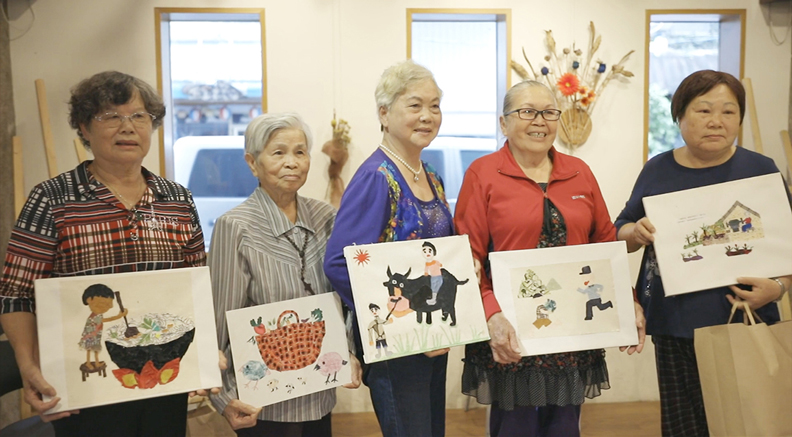 （圖說：《阿嬤的拼布畫》花蓮牛犁社區銀髮阿嬤靠拼布活出新生活。）