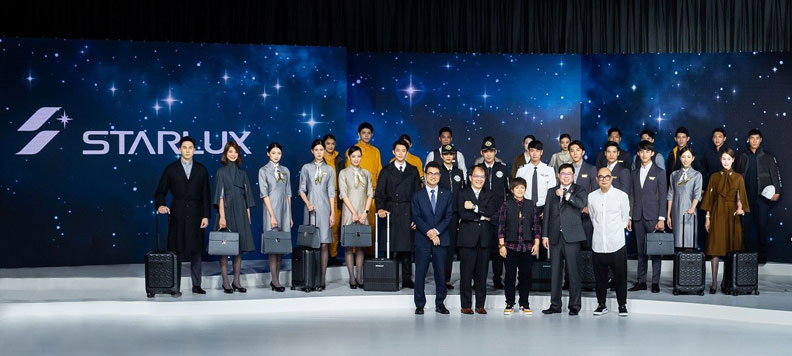 圖／P.Seven創辦人暨社長潘雨晴（前排右三）、星宇航空董事長張國煒（前排右二）。星宇航空提供