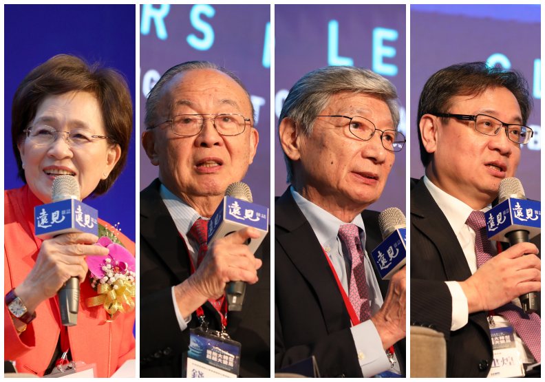 左起為王力行、錢煦、趙宇天、林建煌。