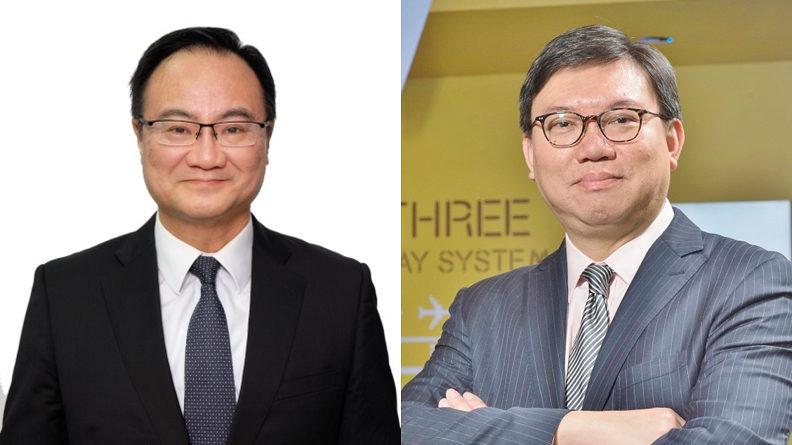 (左)香港付貨人委員會 何立基執行總幹事;(右)香港機場管理局三跑道項目 梁景然管理副總監。