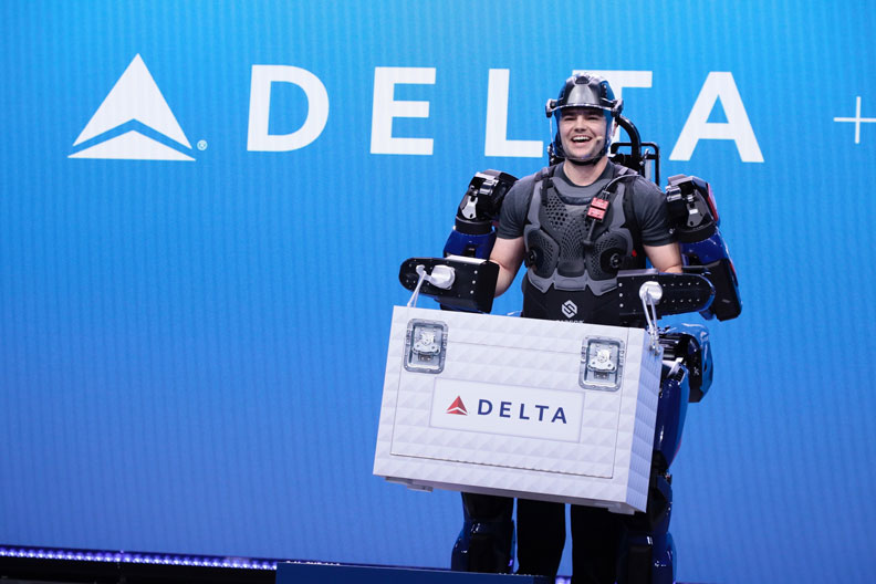 達美航空（DELTA）在2020年的CES展上，展示科技新服務。