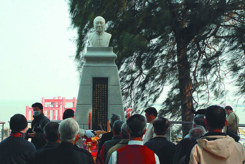 經國先生業師吳稚暉海葬金門。聯合新聞網提供