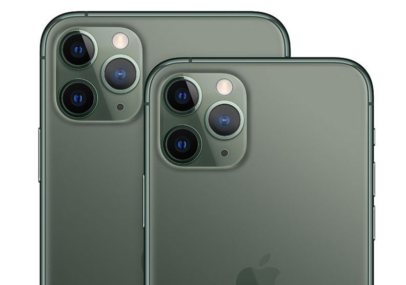 2019年10月上市的iPhone 11 pro已配備三鏡頭。