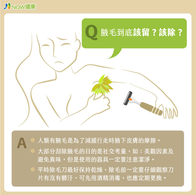腋毛到底該留?該除?