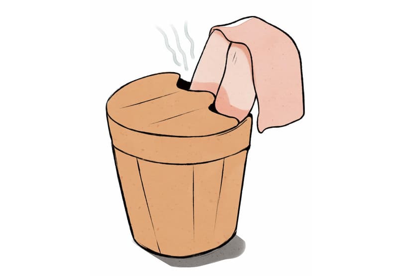 水位應高於腳踝,在小腿附近為佳。