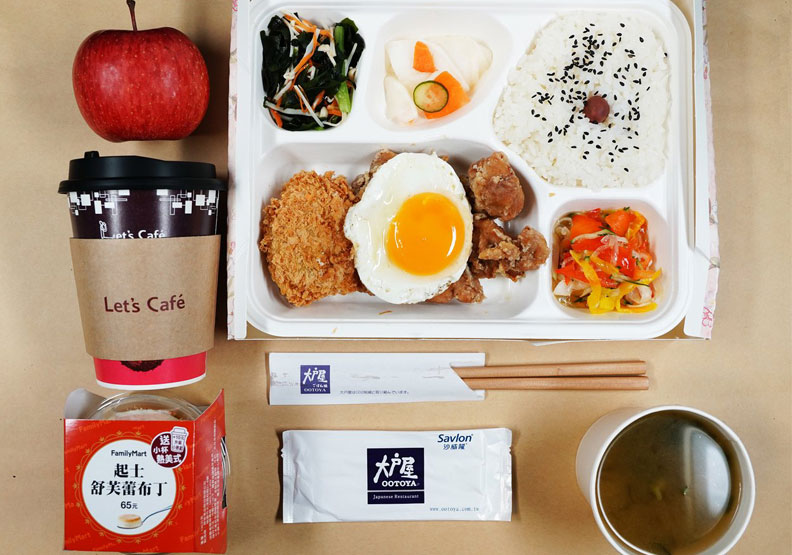 圖／新光醫院今年值班醫護人員的年夜飯菜色。新光醫院提供