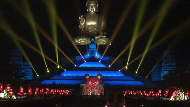 佛光山「光照大千」。 聯合新聞網提供