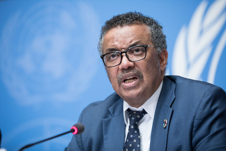 世衛秘書長譚德塞（Tedros Adhanom Ghebreyesus）。取自 Tedros Adhanom Ghebreyesus twitter
