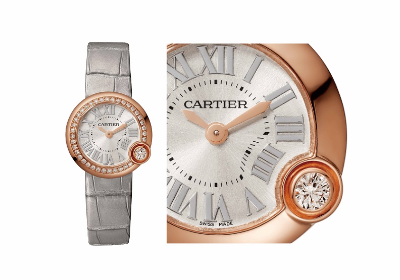 Ballon Blanc de Cartier白氣球系列女士腕錶。