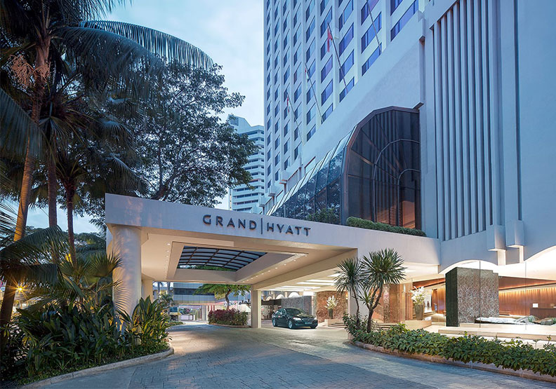 新加坡君悅酒店。取自Grand Hyatt Singapore臉書