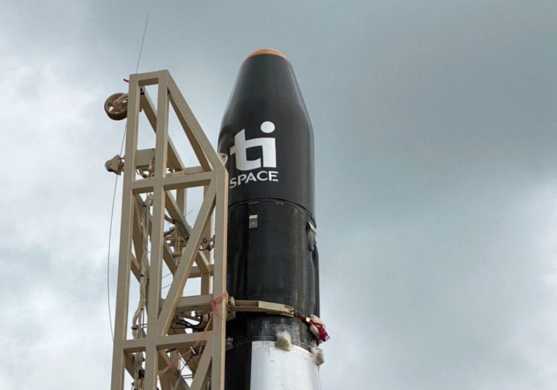 圖／由晉陞太空科技研發、製造的「飛鼠一號」是台灣第一枚民間自製商業火箭。取自晉陞太空科技官網