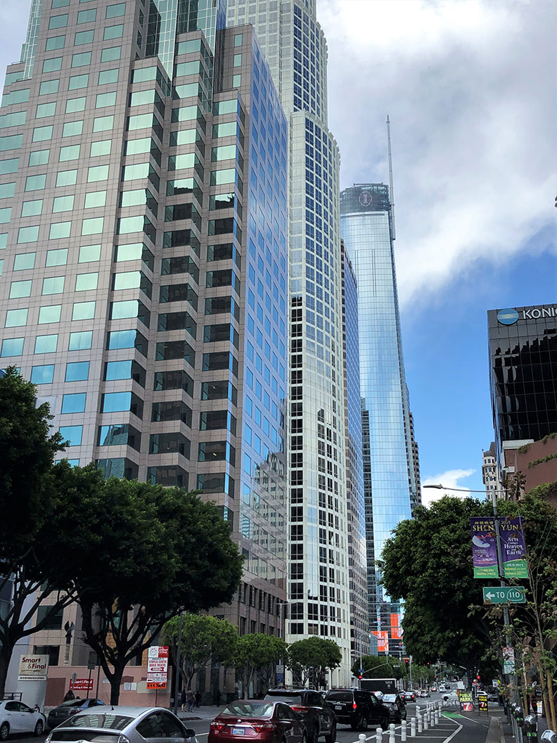 加州洛杉磯市中心，阿甘提供。