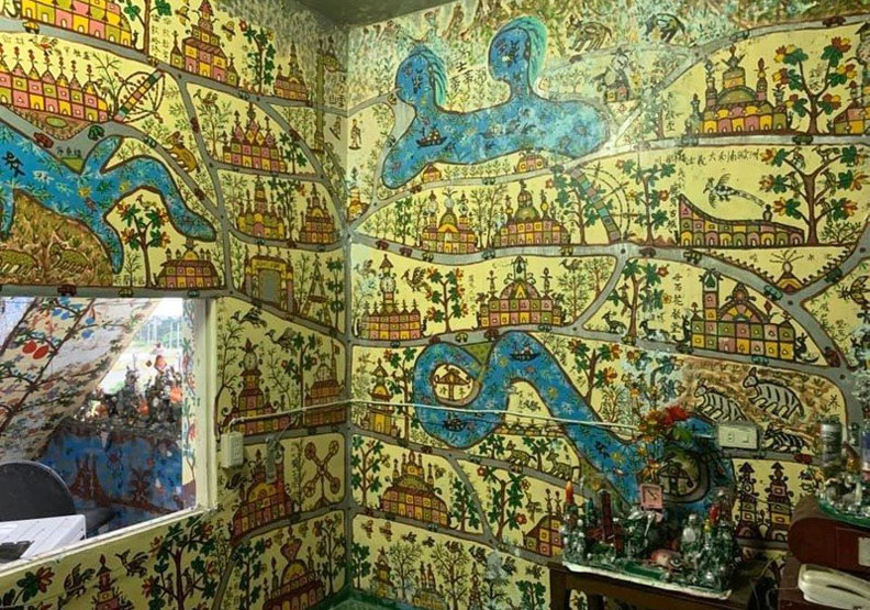 圖／宜蘭縣頭城鎮李姓屋主驚世遺作，作品精彩具特色。于姓民眾提供