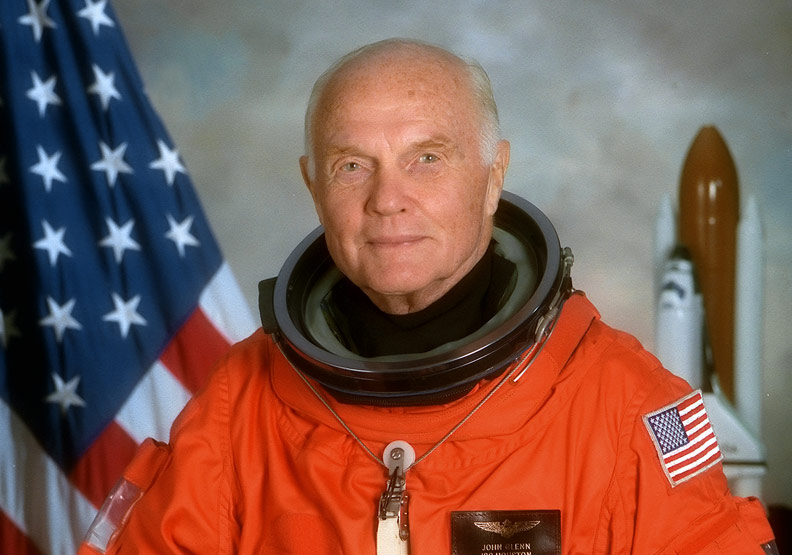 約翰．葛倫是第一個進入地球軌道的美國太空人。