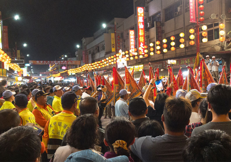 新港奉天宮媽祖遶境進香盛況。江星翰攝