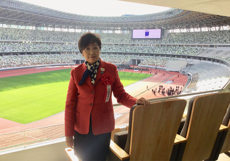 東京市市長小池百合子。取自@ecoyuri twitter