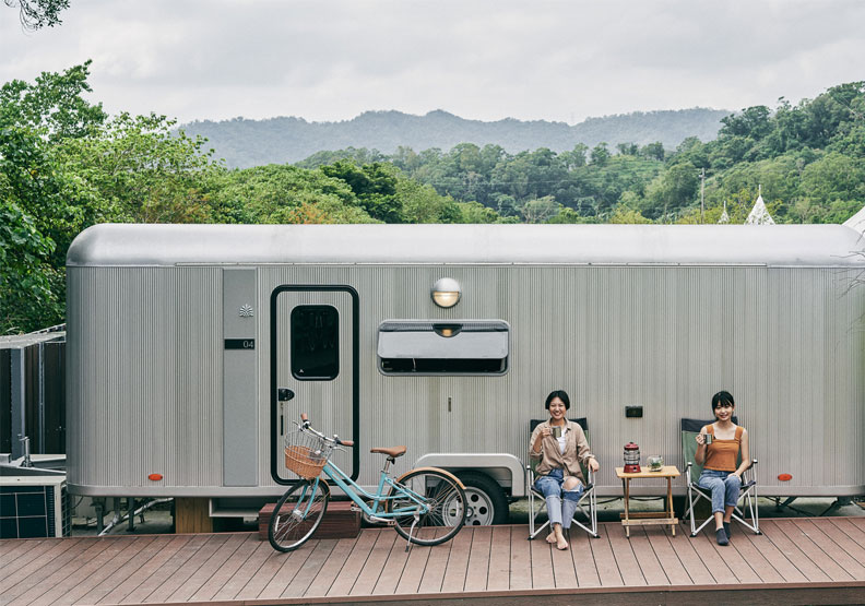 宜蘭礁溪老爺酒店的戶外露營車。礁溪老爺提供