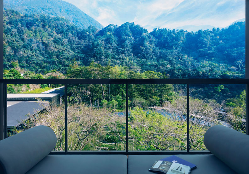 「虹夕諾雅 谷關」的客房視野。虹夕諾雅 谷關提供